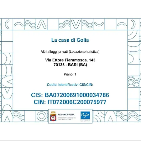 La Casa Di Golia Apartman